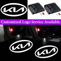 2x BlueWhiteRed New Kia Logo Wireless Car Door LED Lights for KIA OPTIMA FORTE RIO K5 Stinger