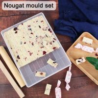 【Ready Stock】 ▥☃ C14 Non-stick Nougat Mould Snowflake Crispy Shaqima Manual DIY Plastic Cutting Square Plate Set Tool Household