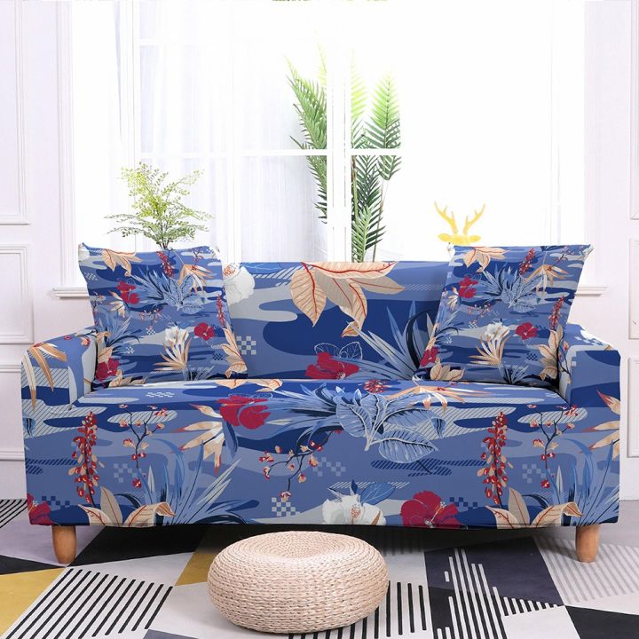 cloth-artist-tropical-leaves-ผ้าคลุมโซฟาแบบยืดหยุ่นผ้าคลุมโซฟาแบบยืดได้-sectional-sofa-coversprotector-home-decor