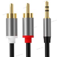 Audio Cable 3.5Mm 3Pole Jack Male To 2Rca Male Double Lotus Cable Computer Audio Phone Plug Audio Adapter WB5TH