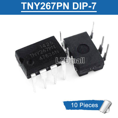 ชิป TNY267PN แบบจุ่ม TNY267P DIP7 10ชิ้น-7 TNY 267 PN การจัดการพลังงาน LCD ชิปวงจรรวมของแท้ใหม่