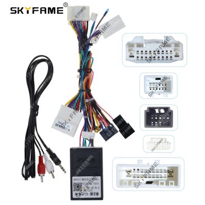 SKYFAME Car 16pin Wiring Harness Adapter Canbus Box Decoder For Nissan Teana Altima Android Radio Power Cable RCZ-DF-RZ-10