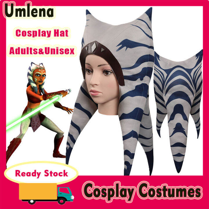 Adults Kids Ahsoka Tano Costume Headpiece Women Girls Wars Rebels