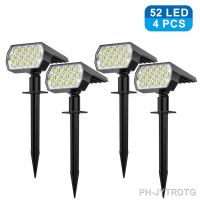 Solar Lights Outdoor Waterproof 52/57LED 3 Lighting Modes Solar Powered Garden Yard Spot Lights for Outdoor Landscape Decoration