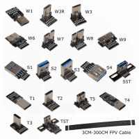 DIY Micro USB 2.0 3.0 3.1 Type-C Connector FPV USB C Flat Flexible FFC Extension Cable for Brushless Handheld Gimbal Monitor