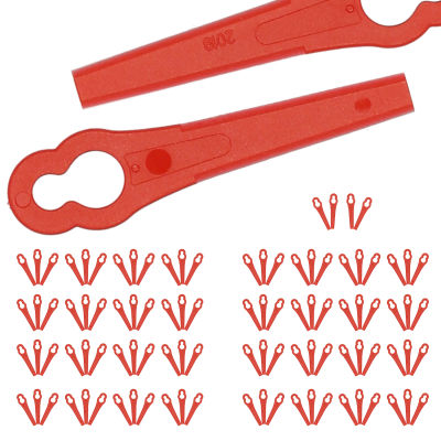 100Pcs/Pack 83mm Plastic Cutter Cutting Accessories for Strimmers Lawn Mower Grass Trimmer Gardening Tool Replacement