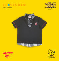 Mickey Mouse by Lesenphants เสื้อเชื้ตแขนสั้น เด็กชาย ลิขสิทธิ์ห้าง 1M21H04