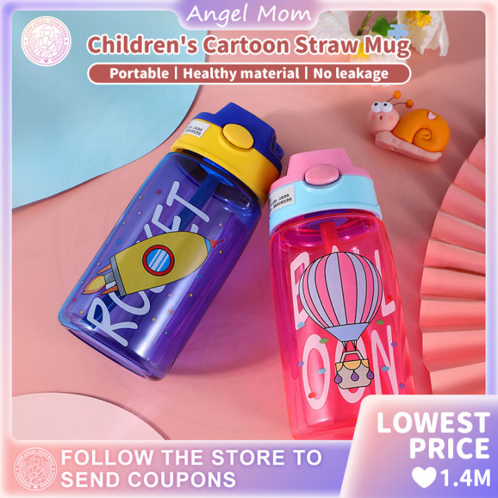 Little Angel - Kids Water Bottle - 480ml - Light Pink