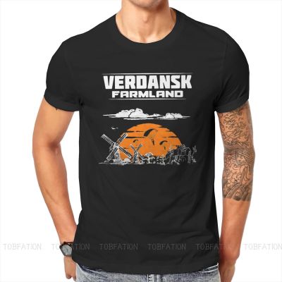 Verdansk Farmland ManS Tshirt Cod Warzone Game Crewneck Tops 100% Cotton T Shirt Humor High Quality Birthday Gifts