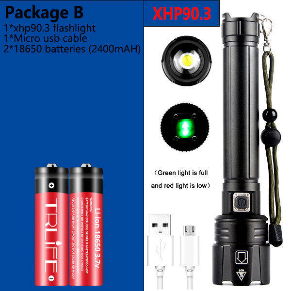 powerful-xhp90-3-led-flashlight-usb-rechargeable-tactical-flashlight-zoom-torch-lantern-for-outdoor-camping-fishing-hiking