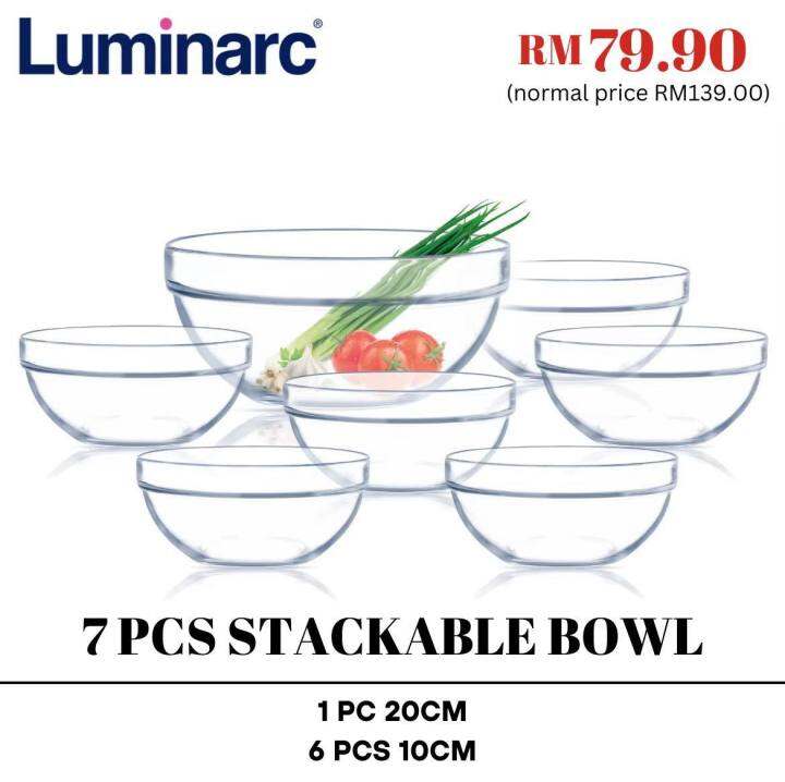 Luminarc 7pcs Stackable Bowl Lazada 6468