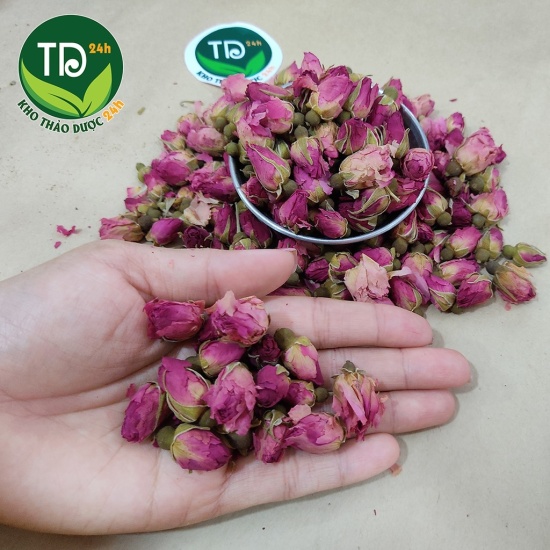 500 gram trà hoa hồng đà lạt nguyên chất 100 kho thảo dược 24h - ảnh sản phẩm 3