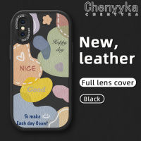 เคส Chenyyka สำหรับ IPhone X Xr Xr Xs Max เคสแฟชั่นลายการ์ตูนสีสันสดใสเคสโทรศัพท์หนังดีไซน์ใหม่เคสซิลิโคนนิ่มคลุมเต็มเคสกันกระแทกเคสป้องกันเลนส์กล้อง