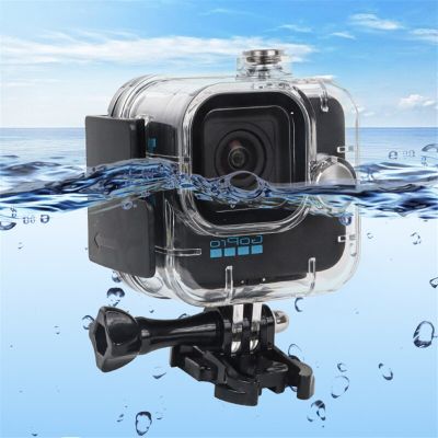 ซองกันน้ำ45เมตรสำหรับ Gopro Hero 11 Mini Black Dive House กล้องเพื่อการกีฬาดำน้ำลึกเคสห่อหุ้มอุปกรณ์เสริมตัวกรอง