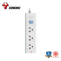 ปลั๊กไฟ GONGNIU รุ่นT1030 กำลังสูงสุด 2300W /10A ปลั๊กไฟมาตรฐาน ปลั๊กไฟต่อพ่วง 3/5 เมตร มาตรฐาน มอก วัสดุทนไฟ750องศา รับประกันนาน 3 ปี