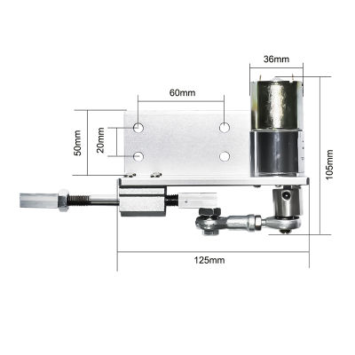 DIY ที่กำหนดเองเชิงเส้นลูกสูบมอเตอร์ DC 12โวลต์24โวลต์จังหวะ5mm10mm ที่มีผู้ว่าราชการจังหวัดความเร็ว