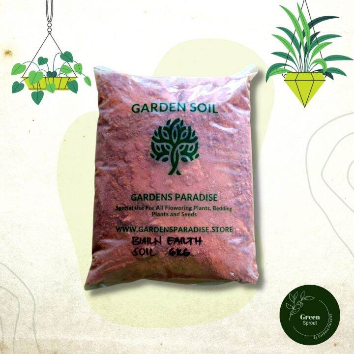 Garden Red Soil Burnt Earth Soil 5KG Organic, WellDrained and