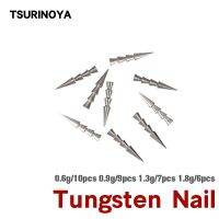 [HUYE Outdoor Store] TSURINOYA ทังสเตนตกปลาเล็บ Sinker 0.6G 0.9G 1.3G 1.8G ใส่ Sinker น้ำหนัก Wacky Soft หนอนเหยื่อตกปลาอุปกรณ์เสริม