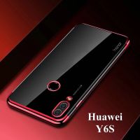 [ส่งจากไทย] Case Huawei Y6s / Y6 2019 เคสหัวเว่ย Y6S เคสนิ่ม TPU เคสใสขอบสี สินค้ามาใหม่ สีดำ สีแดง สีนำเงิน เคสสวยและบาง