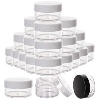 100Pcs 2g 3g 5g 10g 15g 20g Portable Plastic Cosmetic Empty Jars Clear Bottles Eyeshadow Makeup Cream Lip Balm Container Pots