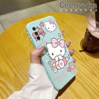 Chenyyka เคส A03s A03ปลอกสำหรับ Samsung น่ารักลายเฮลโลคิตตี้แบบบางสวยงามดีไซน์ใหม่เคสโทรศัพท์ขอบสี่เหลี่ยมเคสป้องกันแบบนิ่มเคสปลอกซิลิโคนกันกระแทก