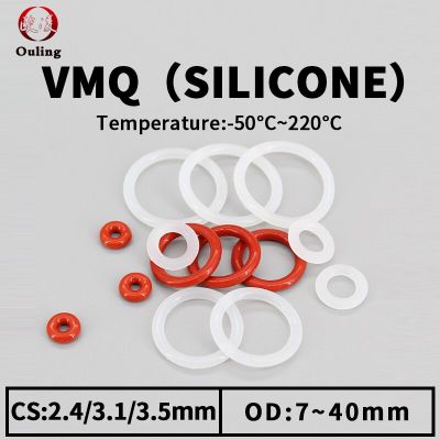 Silicone rubber O-ring sealing gasket ring gasket thickness CS2.4/3.1/3.5 air-tight waterproof soft elastic rubber Gas Stove Parts Accessories