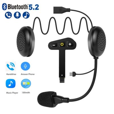 【LZ】♤✳  Motocicleta Capacete Headset Handsfree Call Kit fone de ouvido sem fio estéreo para Rider MP3 Music Player Bluetooth 5.2 SK-33B