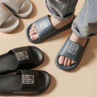 Summer slippers men tide movement outside wear waterproof non-slip high-grade couple ms indoor bathroom cool slippers