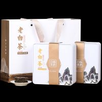 ↂ Fuding old white tea Shoumei 180g gift box small tea cake green food blood pressure lowering green health care slimming tea