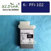 หมึก0894b001ตลับหมึกรีไซเคิลสีดำด้าน Pfi-102mbk สำหรับเครื่องพิมพ์ Ipf605l Ipf720 Ipf610