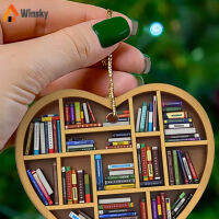 Winsky เครื่องประดับอะคริลิกโบราณคริสมาสต์การอ่านหนังสือเสน่ห์ของคู่รักงานฝีมือตกแต่งเครื่องประดับสำหรับปาร์ตี้คริสต์มาส