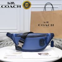 new waist bag men fashion chest bag crossbody bag color matching smooth leather large capacity limited time offer