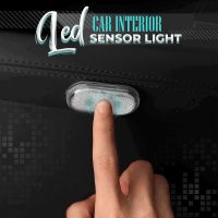 ✠✇✁ Car Interior LED Sensor Light One Touch Switch Neon Lamp Auto Wireless Ambient Rechargeable 3M Back Stick Portable Night Reading