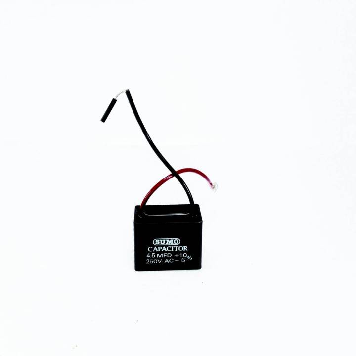 คาปาซิเตอร์ คอนเดนเซอร์ Capacitor CAP เหลี่ยมดำ แค็ปพัดลม 4.5 uF