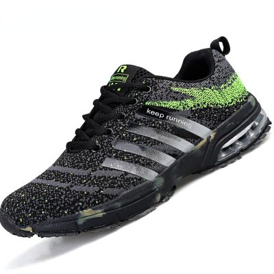 New Spring Autumn Mens Air Cushion Flats Training Running Shoes Men Sneakers Breathable Mesh Outdoor Sneakers Zapatos De Hombre