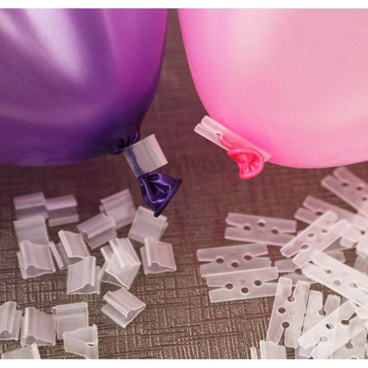 100 x Balloon Clip Ties for Sealing Helium Gas Air Balloons Quick Easy