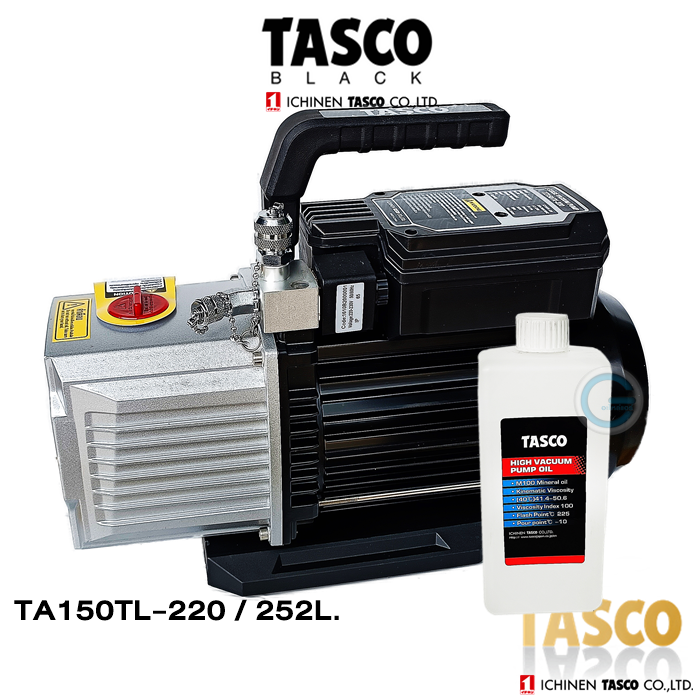 แวคคั่มปั๊ม-tasco-black-แวคคั่มปั้ม-tz150tl-220-2-stage-two-stage-แวคคั่มปั๊ม-2-ชั้น-8-9-cfm-252l-min-new