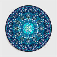 Bohemia Ethnic Mandala Round Floor Carpet Soft Classic Geometric Flower Sofa Rug Europe Retro Large Area Rug For Living Room