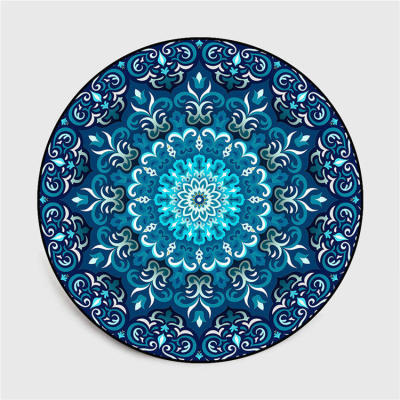 Bohemia Ethnic Mandala Round Floor Carpet Soft Classic Geometric Flower Sofa Rug Europe Retro Large Area Rug For Living Room