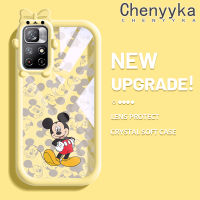 เคส Chenyyka สำหรับ Xiaomi Poco M4 Pro 5G Redmi Note 11 5G Note 11T 5G Note 11T 5G Note 11S 5G เคสลายการ์ตูนเมาส์มิกกี้น่ารักลวดลายสีสันสดใสเคสนิ่มทำจากซิลิโคนเนื้อนิ่มเคสกันกระแทกใสทนทานต่อการตกเคสโทรศัพท์