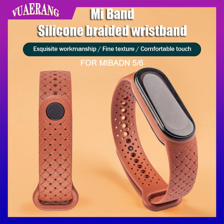 vuaerang-นุ่มถักสายรัดซิลิโคนสำหรับ-xiaomi-mi-วง5-6สมาร์ทดูวง-tup-วัสดุเปลี่ยนสายรัดข้อมือสำหรับ-miband-6-miband-5