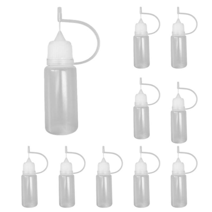 10pcs Plastic Oil Dispenser Squeeze Bottle Paint Quilling Bottles