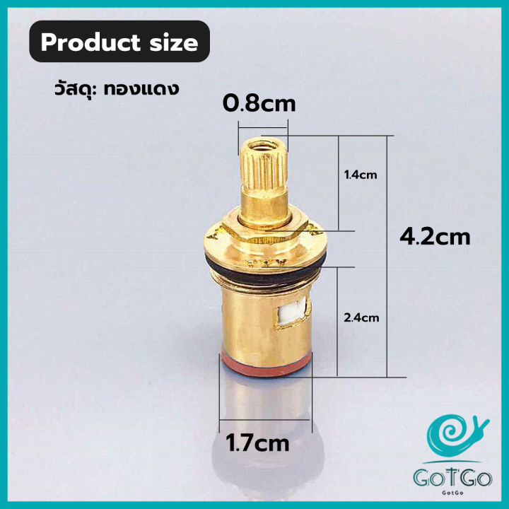 gotgo-สำหรับอ่างล้างจานวาล์วก๊อกน้ำน้ำ-ก๊อกน้ำทดแทนตลับวาล์ว-faucet-core-valve