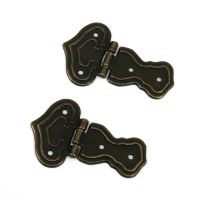 Vintage Bronze Cabinet Hinges for Wooden Box Gift Box Drawer Jewelry Box with Screws Pack of 4PCS