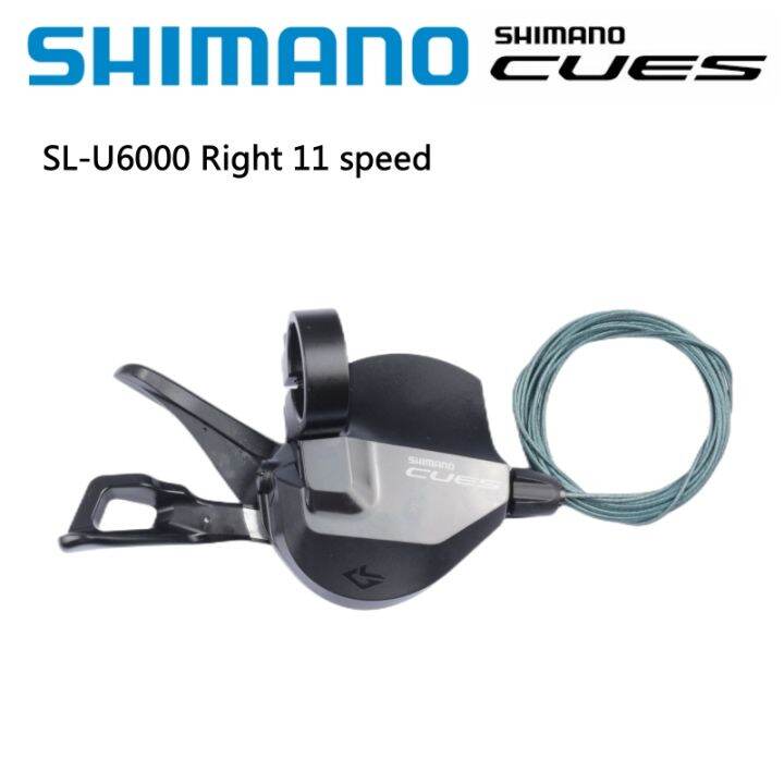 shimano-cues-u6000-shifter-2s-kiri-10s-11s-sebelah-kanan-rapidfire-plus-sl-u6000-2x10speed-2x11speed-สำหรับจักรยานเสือภูเขา-mtb