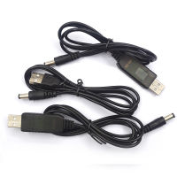 สายอะแดปเตอร์แปลงไฟ USB 1ชิ้น DC 5V เป็น DC 9V / 12V อะแดปเตอร์แปลง USB โมดูลติดตั้งปลั๊ก2.1X5.5MM