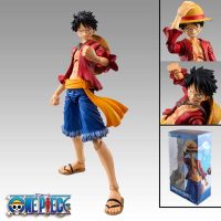 Action FiguresZZOOI Anime ONE PIECE Figurine Straw Hat Luffy Doll Can Change Hand and Head Movable 17CM PVC Action Figure Toy Action Figures