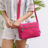 ✴☌ Jinqiaoer nylon bag new casual bag trendy shoulder bag lightweight multi-layer pocket Messenger bag western casual bag