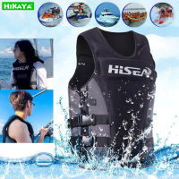 HIKAYA เสื้อชูชีพสำหรับผู้ใหญ่  เสื้อชูชีพ Neoprene สำหรับผู้ชายและผู้หญิง  กีฬาทางน้ำเสื้อชูชีพพยุง  CE รับรองท่องล่องแก่งเรือยนต์เสื้อชูชีพ  ว่ายน้ำเด็กเสื้อผ้าลอย