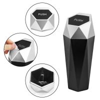 dfthrghd Mini Car Trash Can Portable Dustbin With Lid Leak-proof Auto Trash Bin For Automotive Home Bedroom Office Garbage Storage Box